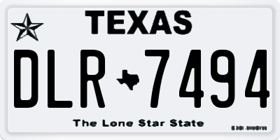 TX license plate DLR7494