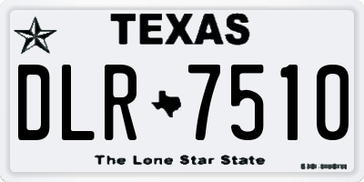 TX license plate DLR7510