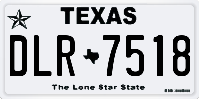 TX license plate DLR7518