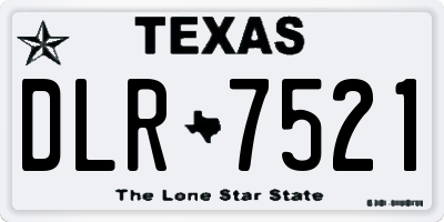TX license plate DLR7521