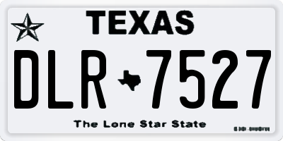 TX license plate DLR7527