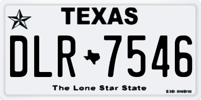 TX license plate DLR7546