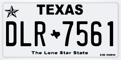 TX license plate DLR7561