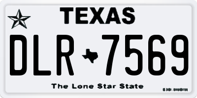 TX license plate DLR7569
