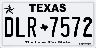 TX license plate DLR7572