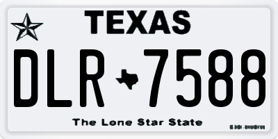 TX license plate DLR7588