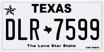 TX license plate DLR7599
