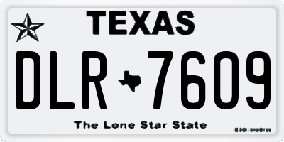 TX license plate DLR7609