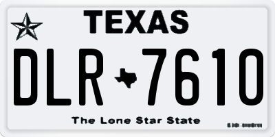 TX license plate DLR7610