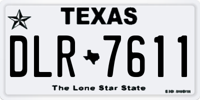 TX license plate DLR7611