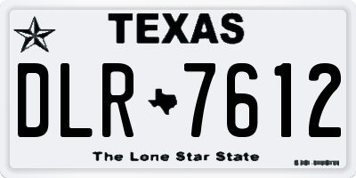 TX license plate DLR7612