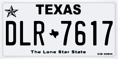 TX license plate DLR7617