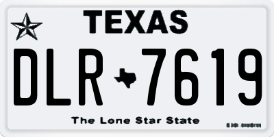 TX license plate DLR7619