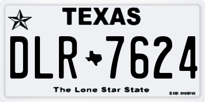TX license plate DLR7624