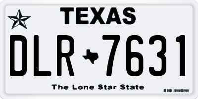 TX license plate DLR7631