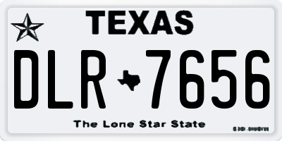 TX license plate DLR7656