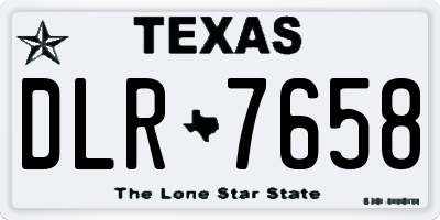 TX license plate DLR7658