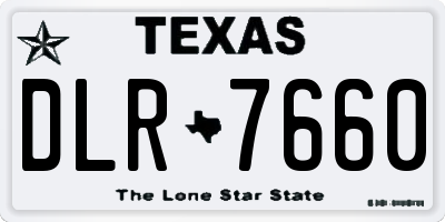TX license plate DLR7660