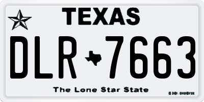 TX license plate DLR7663