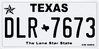 TX license plate DLR7673