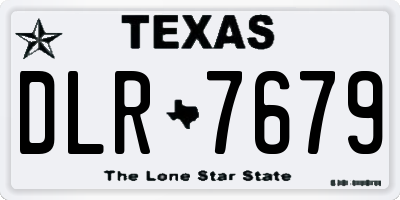 TX license plate DLR7679