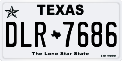 TX license plate DLR7686