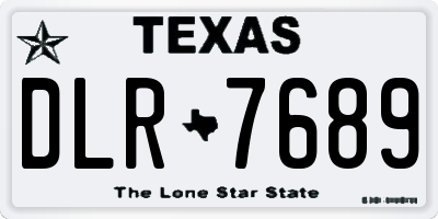 TX license plate DLR7689