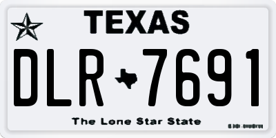 TX license plate DLR7691
