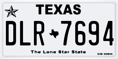 TX license plate DLR7694