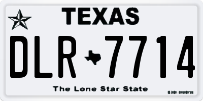 TX license plate DLR7714