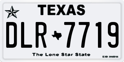 TX license plate DLR7719