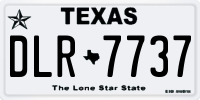TX license plate DLR7737