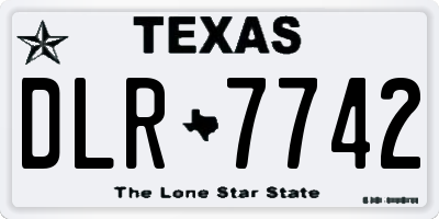 TX license plate DLR7742