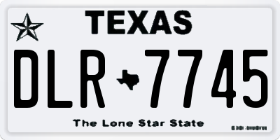 TX license plate DLR7745