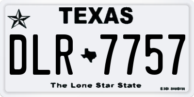 TX license plate DLR7757