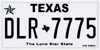 TX license plate DLR7775