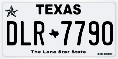 TX license plate DLR7790