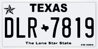 TX license plate DLR7819