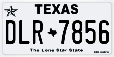 TX license plate DLR7856