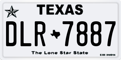 TX license plate DLR7887