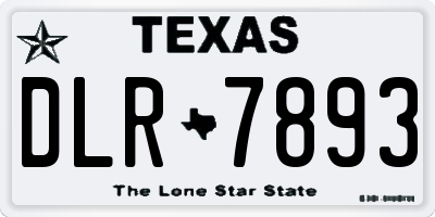 TX license plate DLR7893