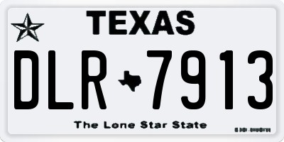 TX license plate DLR7913