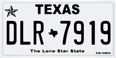 TX license plate DLR7919