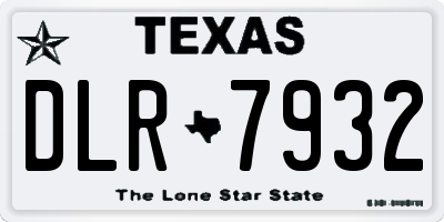 TX license plate DLR7932