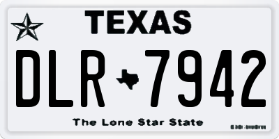 TX license plate DLR7942