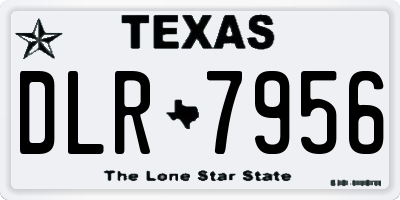 TX license plate DLR7956