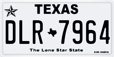 TX license plate DLR7964