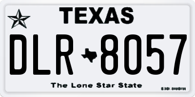 TX license plate DLR8057