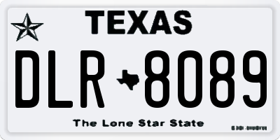 TX license plate DLR8089