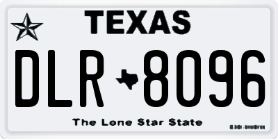 TX license plate DLR8096